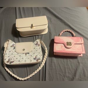Fashion purses, cloth hand bags